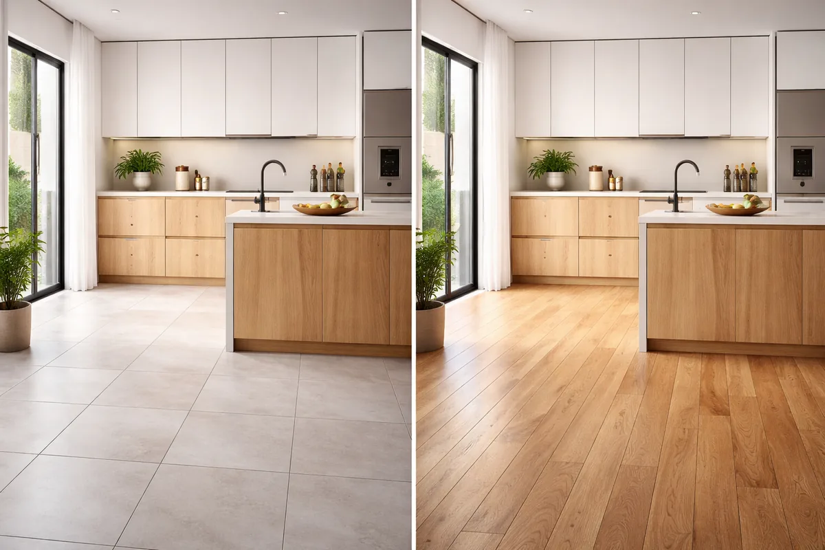 Faut-il choisir du carrelage ou du parquet dans une cuisine
